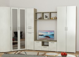 "Радиолла 16" стенка с глянцевым фасадoм