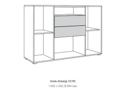 "Бэль 10.95" комод, ф-ка "Нижегород" 13 838 Р. в Вира Мебель "Бэль 10.95" комод, ф-ка "Нижегород"