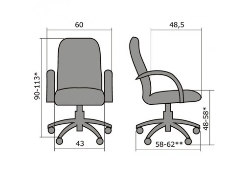 Кресло компьютерное Comfort CP-5pl, Метта