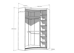 шкаф купе "Радион-Л" левый