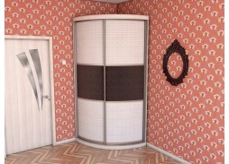 шкаф купе "Радион 1" (дуб молочный) угловой