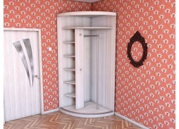 шкаф купе "Радион 1" (дуб молочный) угловой