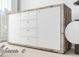 "Афина 9" комод с глянцевым фасадом