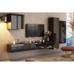 Марта 2 стенка с глянцевым фасадом