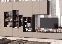 "Марта 13" стенка с глянцевым фасадом 57 900 Р. в Вира Мебель "Марта 13" стенка с глянцевым фасадом