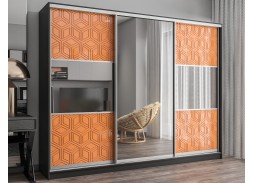 "Вектор 47" глянцевый шкаф купе 46 400 Р. в Вира Мебель "Вектор 47" глянцевый шкаф купе