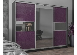 "Вектор 52" глянцевый шкаф купе с зеркалом 46 400 Р. в Вира Мебель "Вектор 52" глянцевый шкаф купе с зеркалом