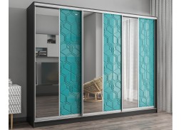 "Вектор 53" глянцевый шкаф купе с зеркалом 46 400 Р. в Вира Мебель "Вектор 53" глянцевый шкаф купе с зеркалом