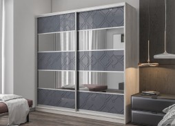 "Вектор 44" глянцевый шкаф купе 35 000 Р. в Вира Мебель "Вектор 44" глянцевый шкаф купе