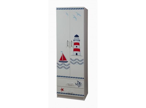 "Лего 3 Кораблик" шкаф для одежды, ф-ка Олимп мебель