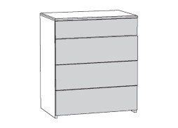 "Амели 13.106" комод, ф-ка "Нижегород" 10 422 Р. в Вира Мебель "Амели 13.106" комод, ф-ка "Нижегород"