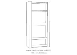 "Амели 13.133" шкаф для одежды, ф-ка "Нижегород" 25 097 Р. в Вира Мебель "Амели 13.133" шкаф для одежды, ф-ка "Нижегород"