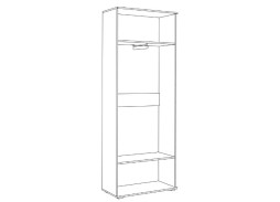 "Куба 13.136" шкаф для одежды, ф-ка "Нижегород" 10 442 Р. в Вира Мебель "Куба 13.136" шкаф для одежды, ф-ка "Нижегород"