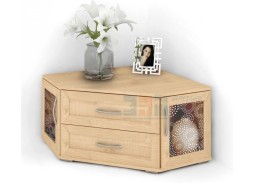 "Атос 2П" угловой комод с пескоструем