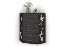 "Атос 6П" угловой комод с пескоструйным рисунком