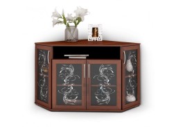 "Атос 7П" угловой комод с пескоструйным рисунком