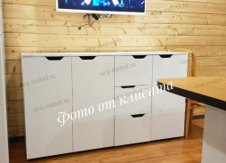 "Элит 56" комод с глянцевым фасадом.