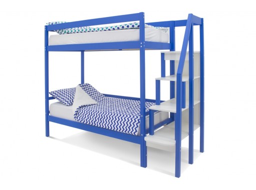 "Svogen - синий" детская двухъярусная кровать, ф-ка "Бельмарко"
