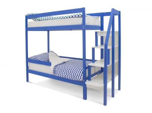 "Svogen - синий" детская двухъярусная кровать, ф-ка "Бельмарко"