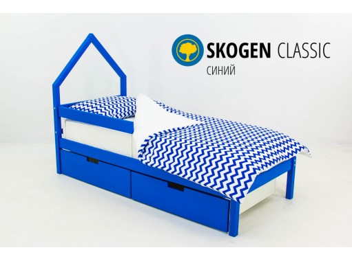 "Svogen mini - синий" детская кровать-домик, ф-ка "Бельмарко"