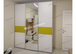 "Элит 53" 3-х дверный шкаф купе с подвесной системой дверей 50 250 Р. в Вира Мебель "Элит 53" 3-х дверный шкаф купе с подвесной системой дверей