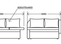 "Мирка" snow диван, ф-ка "Комфорт S"