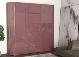 "Радиолла 12" шкаф с радиусным фасадом 76 500 Р. в Вира Мебель "Радиолла 12" шкаф с радиусным фасадом