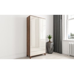 Сканди 4 шкаф распашной на ножках