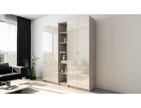 Вираж 4 шкаф-стеллаж с глянцевым фасадом
