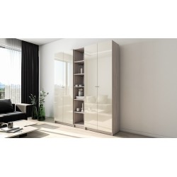 Вираж 4 шкаф-стеллаж с глянцевым фасадом