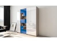 Вираж 5 шкаф-стеллаж с глянцевым фасадом