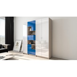 Вираж 5 шкаф-стеллаж с глянцевым фасадом