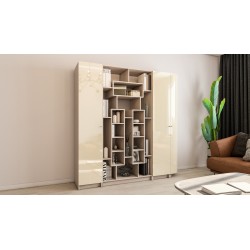 Вираж 16 шкаф-стеллаж с глянцевым фасадом