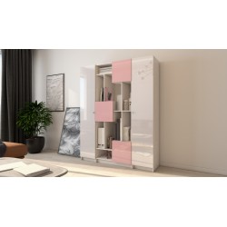 Вираж 24 шкаф-стеллаж с глянцевым фасадом