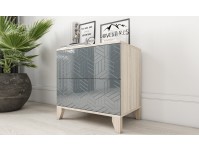 Сканди 12 комод с глянцевым фасадом на ножках