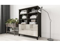 Сканди 18 комод с глянцевым фасадом на ножках