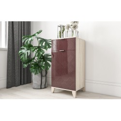 Сканди 20 комод с глянцевым фасадом на ножках