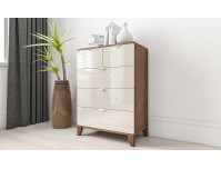 Сканди 21 комод с глянцевым фасадом на ножках