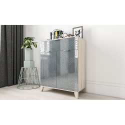 Сканди 23 комод с глянцевым фасадом на ножках