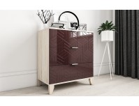 Сканди 24 комод с глянцевым фасадом на ножках