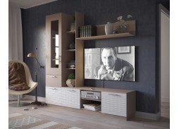 Стенка Глянец 1-3D с глянцевым фасадом 26 400 Р. в Вира Мебель Стенка Глянец 1-3D с глянцевым фасадом