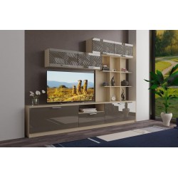 Стенка Глянец 6-3D с глянцевым фасадом