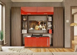 Стенка Глянец 13-3D с глянцевым фасадом