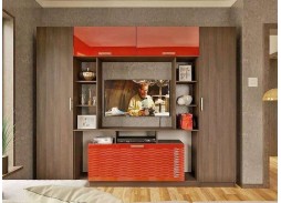 Стенка Глянец 13-3D с глянцевым фасадом