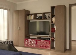 Стенка в гостиную Глянец 17-3D