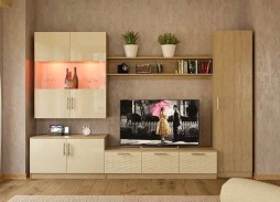 Стенка Глянец 29-3D с глянцевым фасадом