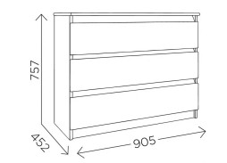 "Веслав 2" комод, ф-ка "Комфорт S" 6 283 Р. в Вира Мебель "Веслав 2" комод, ф-ка "Комфорт S"