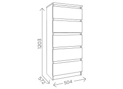 "Веслав 3" комод, ф-ка "Комфорт S" 7 976 Р. в Вира Мебель "Веслав 3" комод, ф-ка "Комфорт S"