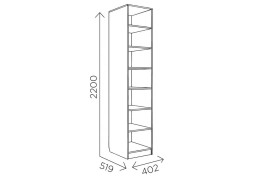 "Богуслава М4" пенал, ф-ка "Комфорт S" 9 874 Р. в Вира Мебель "Богуслава М4" пенал, ф-ка "Комфорт S"