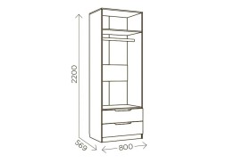 "Илия М2" шкаф, ф-ка "Комфорт S" 18 095 Р. в Вира Мебель "Илия М2" шкаф, ф-ка "Комфорт S"